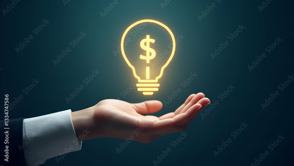 Flat Hand Holding Holographic Goals Icon: A Simple Vector Illustration for Effective Profit Management and Expense Goals in a Clean Business Setting Flat Hand Holding Holographic Goals Icon: A Simple Vector Illustration for Effective Profit Management and Expense Goals in a Clean Business Setting