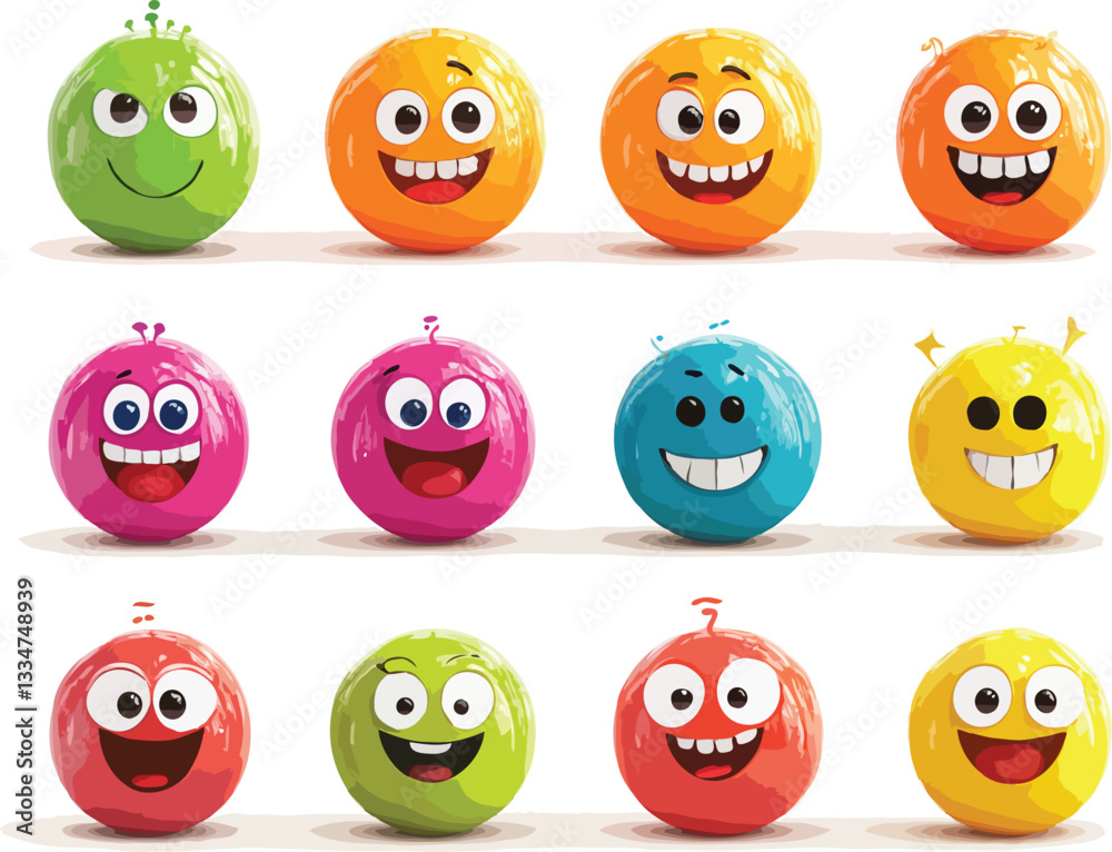 Fototapeta premium funny smiling cartoon character