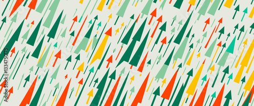 abstract upward pointing ar...