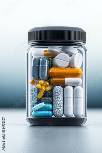 Compact Senior Pill Organizer for Travel Neatly Arranged Easy to Use Design on Neutral Background