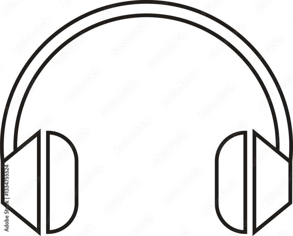 Headphone icon symbols vector design Headphone icon symbols vector design