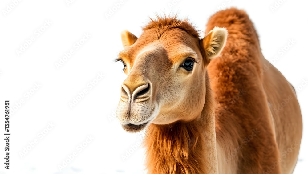 Obraz premium camel head isolated on white