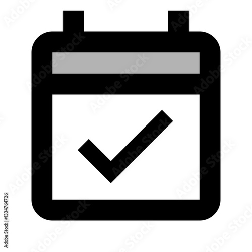 Calendar with Checkmark
