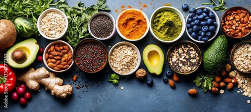 Wallpaper Mural Colorful array of healthy foods Torontodigital.ca