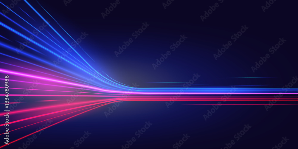 Speed motion light trails in neon blue and pink on dark background. Perfect for technology, high-speed data transfer, sci-fi, fast internet, telecom, digital acceleration, and dynamic banners. Speed motion light trails in neon blue and pink on dark background. Perfect for technology, high-speed data transfer, sci-fi, fast internet, telecom, digital acceleration, and dynamic banners.