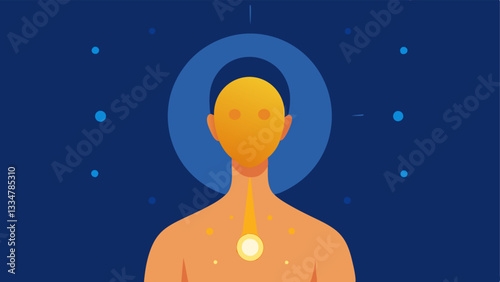 Radiant Glow An illustration of skin glowing with exosomes subtly radiating light conveying the idea of vitality and improved skin elasticity posttreatment.