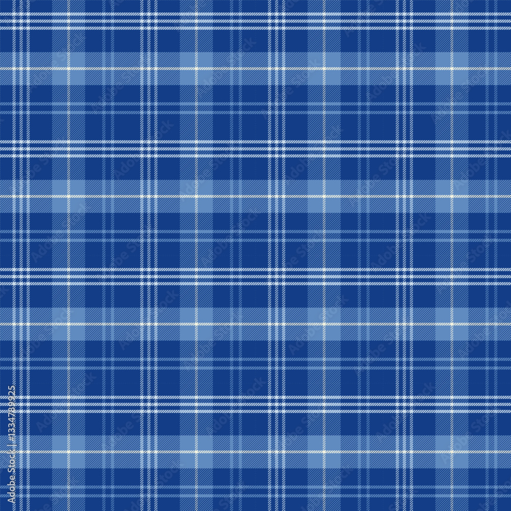 Plaid repeat pattern in Blue.Gingham checkered tartan seamless pattern.Geometric graphic vector illustration background design for fabric and print. Plaid repeat pattern in Blue.Gingham checkered tartan seamless pattern.Geometric graphic vector illustration background design for fabric and print.
