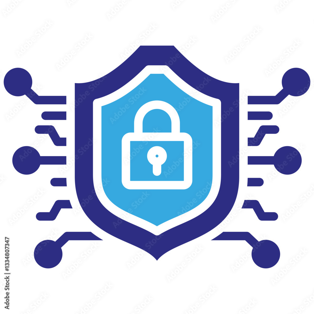 Cybersecurity icon in Glyph Dual Color Style. Simple Vector Design. Simple Vector Glyph Icon Cybersecurity icon in Glyph Dual Color Style. Simple Vector Design. Simple Vector Glyph Icon