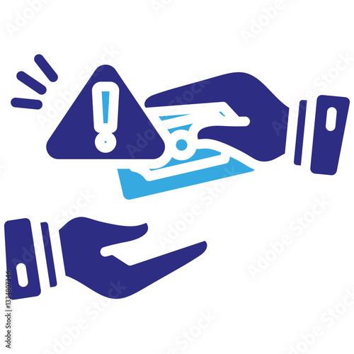 Bribery icon in Glyph Dual Color Style. Simple Vector Design. Simple Vector Glyph Icon