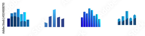 Blue Cityscape Pixel Art isolated on white or transparent png Free Download Blue Cityscape Pixel Art isolated on white or transparent png - GFXLoad