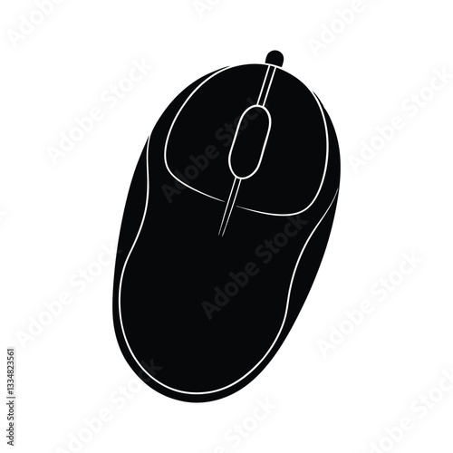 computer mouse silhouette art