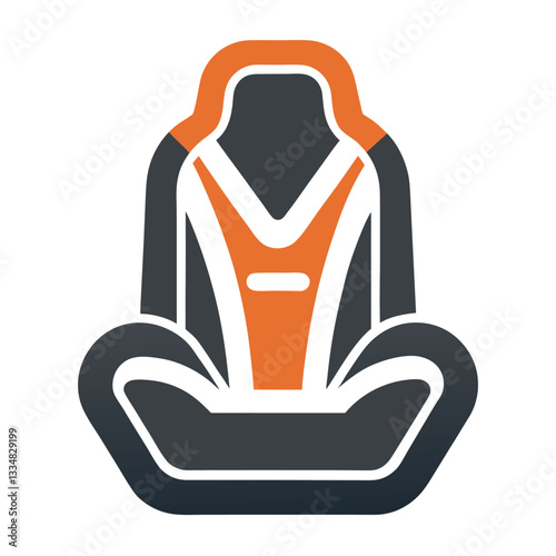 Car seat logo icon.