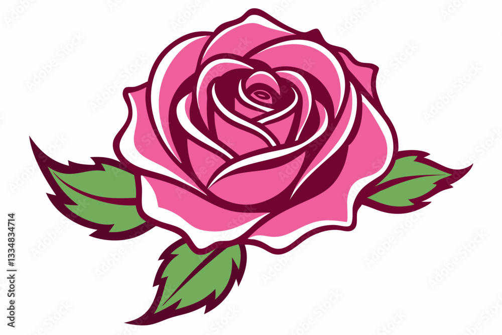 pink rose vector illustration pink rose vector illustration