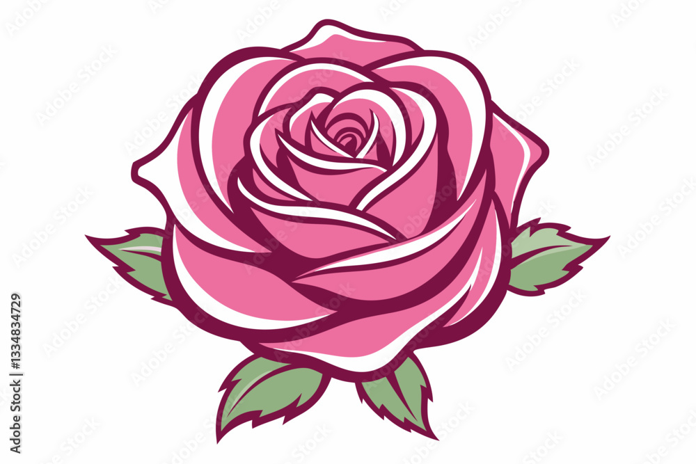 pink rose vector illustration pink rose vector illustration