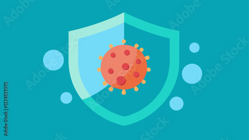 Protective Barrier An illustration of nanoparticles forming a protective layer on the skins surface shielding against environmental damage while enhancing brightness.