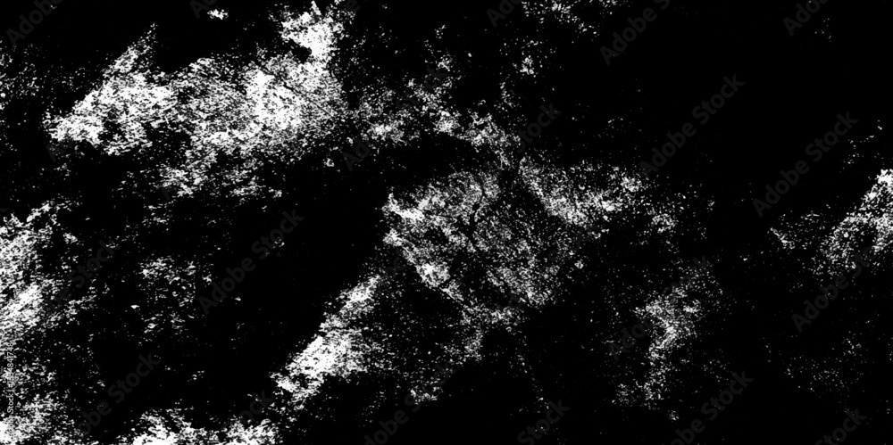 Fototapeta premium Black and white paint overly distressed grunge crack and scratch dirty wall texture. old paper background. pattern of ink line, splashes wall background. black, white scratch transparent background.