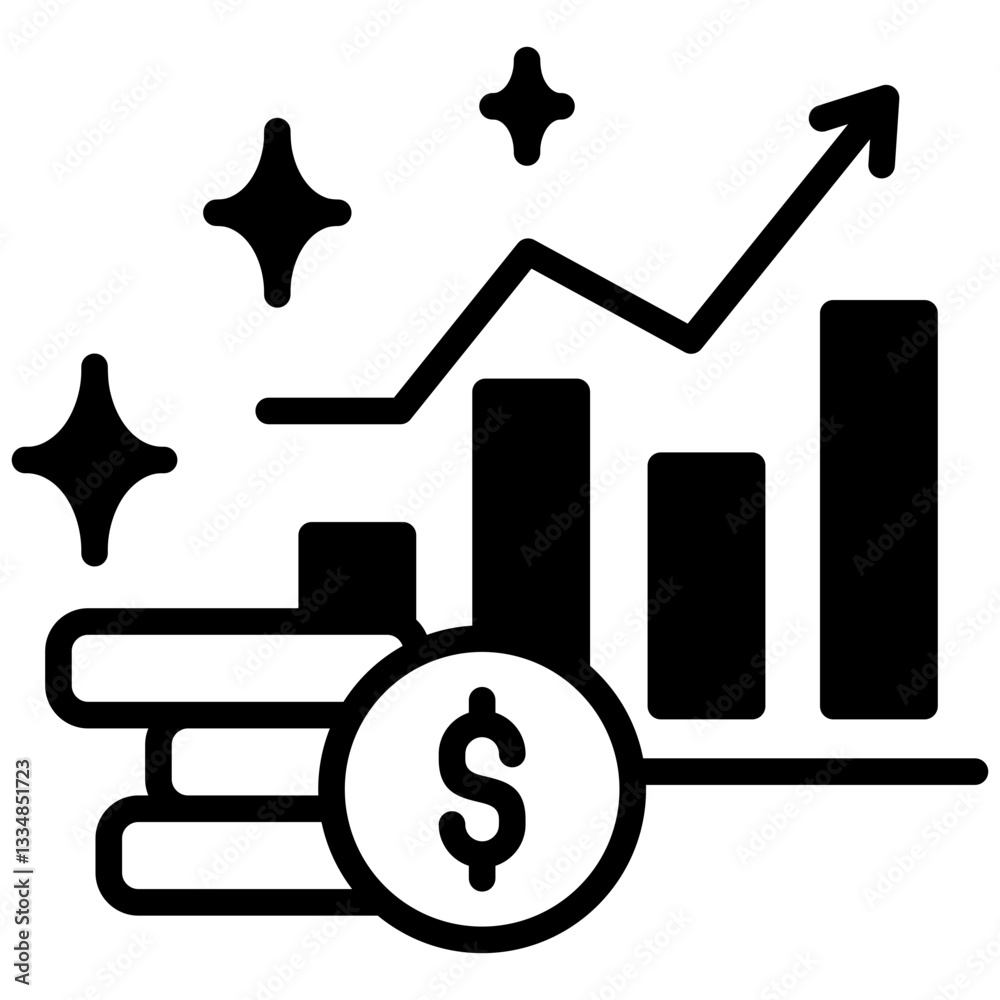 Inflation icon in Mix Filled Style. Simple Vector Design. Simple Vector Outline Filled Icon Inflation icon in Mix Filled Style. Simple Vector Design. Simple Vector Outline Filled Icon