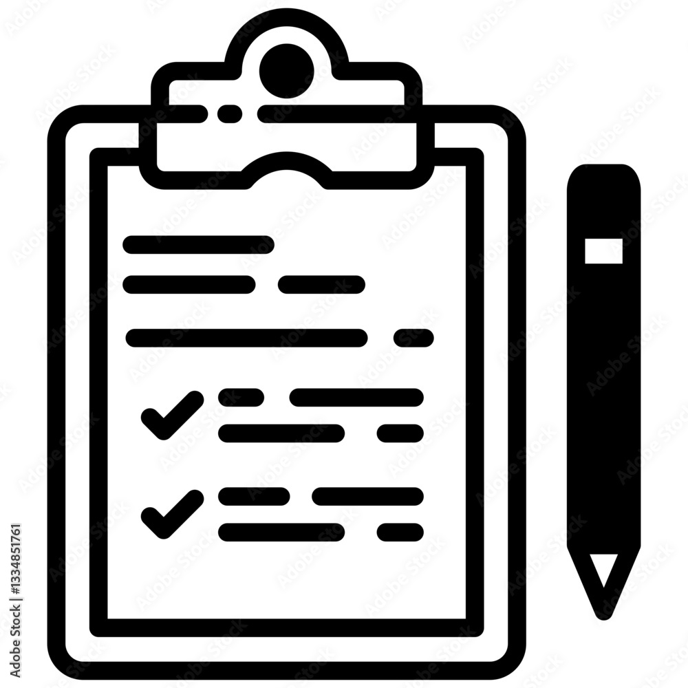 Assessment icon in Mix Filled Style. Simple Vector Design. Simple Vector Outline Filled Icon Assessment icon in Mix Filled Style. Simple Vector Design. Simple Vector Outline Filled Icon