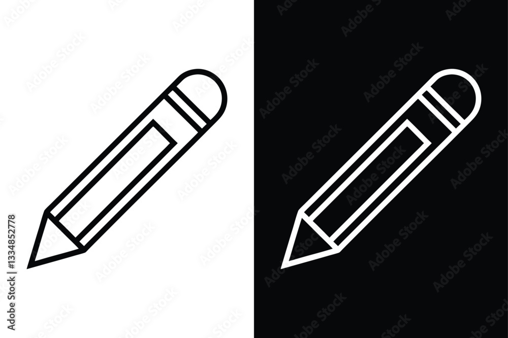 Edit icon vector on White Background ,Vector Art Illustration on white background. Edit icon vector on White Background ,Vector Art Illustration on white background.