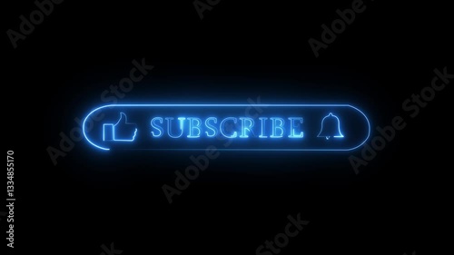 Animation of YouTube subscribe animation video 4K, new subscribe and Like Subscribe Bell Notification Button, subscribe to channel. Transparent Background .HD Video motion graphic animation.