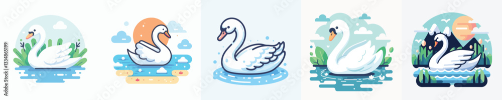 Fototapeta premium Vector of a goose.