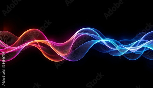 abstract colorful wave background