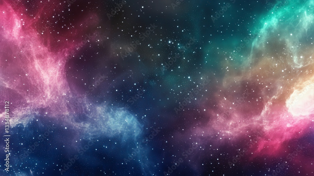 Obraz premium Stunning Colorful Nebulae in the Vastness of Space