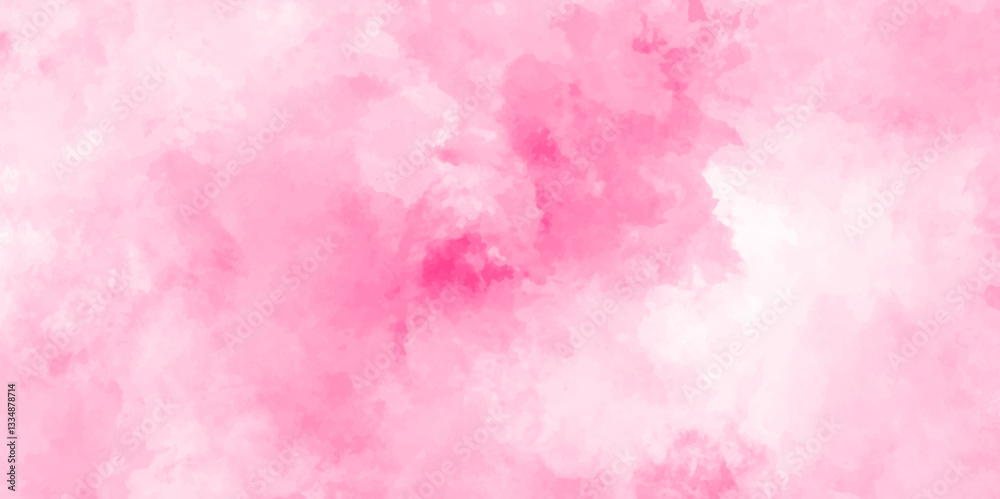 Fototapeta premium Abstract beautiful decorative and lovely soft pink grunge wall paint watercolor texture background. watercolor smoke background texture. fantasy smooth light pink watercolor paper texture background.