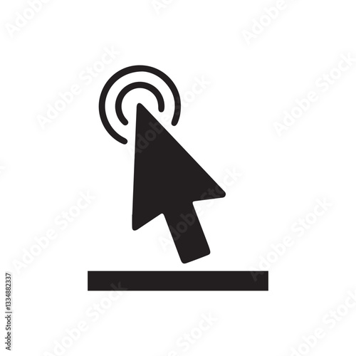 Click single icon set. Mouse click cursor set. Hand Cursor. Vector illustration eps 10