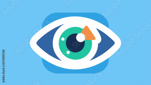 Refresh Button A creative icon resembling a refresh button integrated with an eye symbolizing how exosomes revive tired eyes.