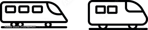 "Train Icon – Fast and Efficient Railway Transportation Symbol in Vector Style"