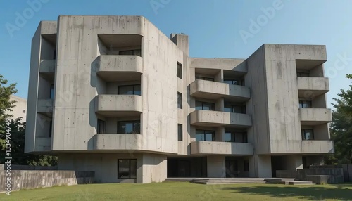 Bleak Brutalist Residential Home