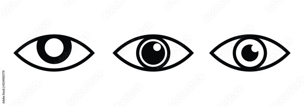 Eye icon set. Eyesight symbol. Eyes related line icons. View and eye vector linear icon set. vector illustration eps 888. Eye icon set. Eyesight symbol. Eyes related line icons. View and eye vector linear icon set. vector illustration eps 888.