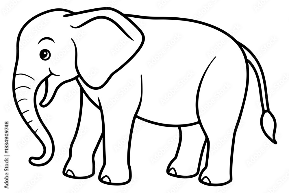 Abstract Elephant Sketch Abstract Elephant Sketch