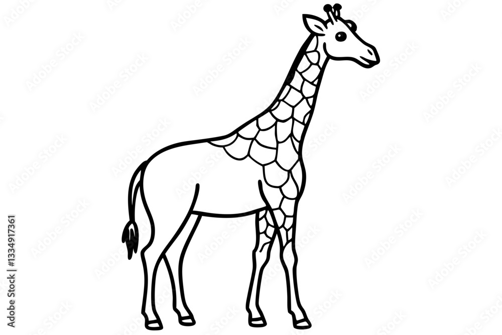 Obraz premium Abstract Giraffe Vector