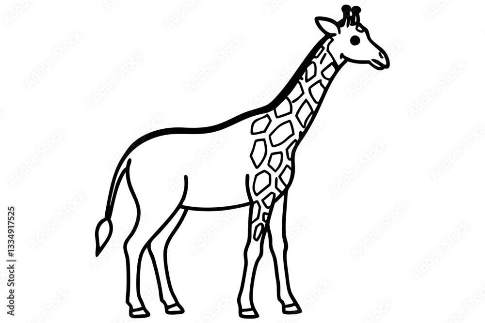 Naklejka premium Abstract Giraffe Vector