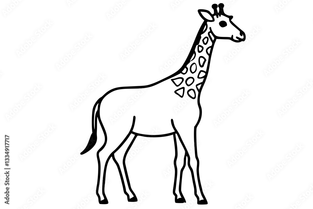 Naklejka premium Abstract Giraffe Vector