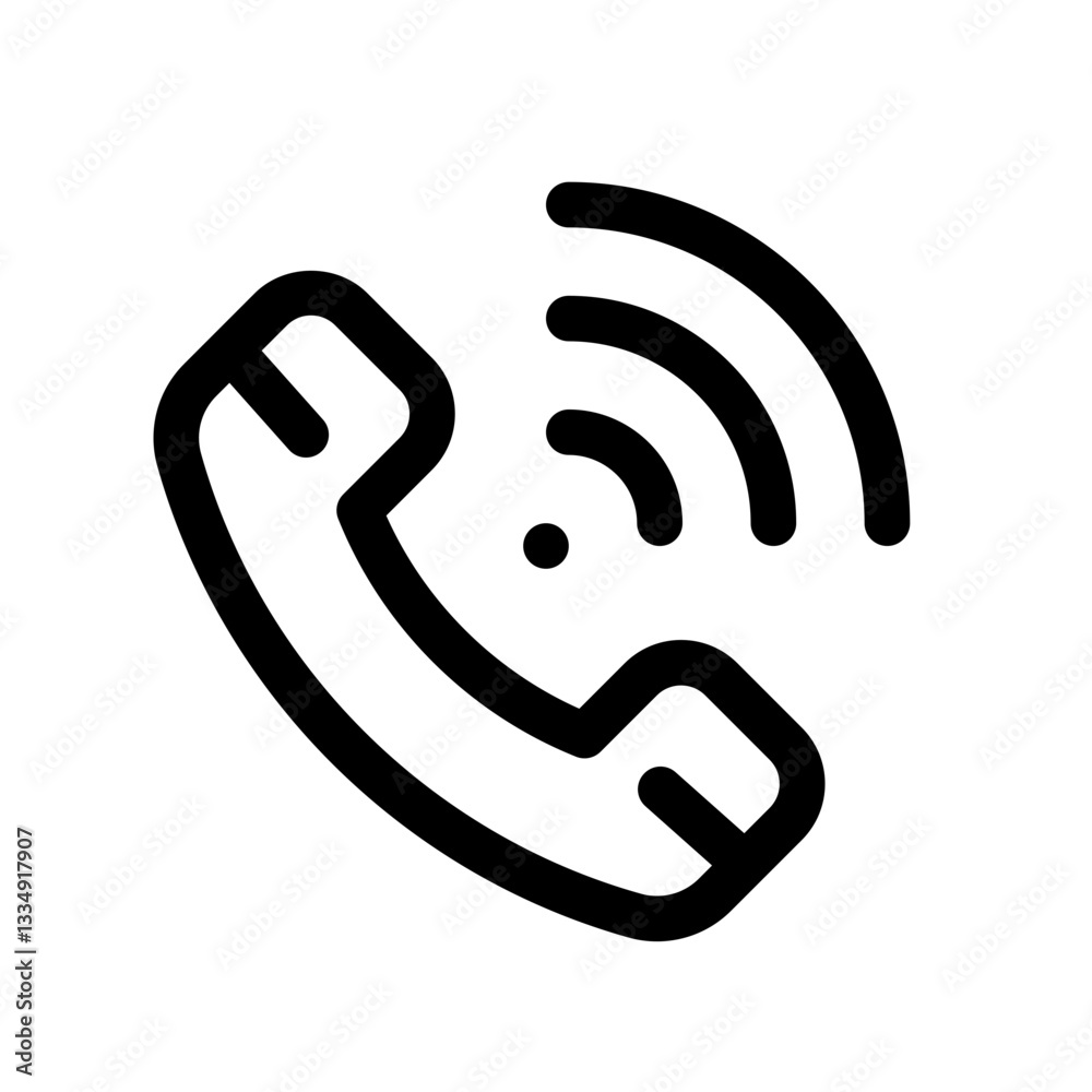Call Line Icon. Single icon, line vector icon Call Line Icon. Single icon, line vector icon