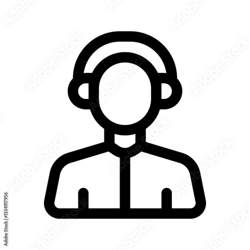 Customer Service Line Icon. Single icon, line vector icon