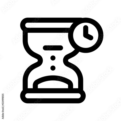 Queue Line Icon. Single icon, line vector icon