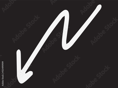 creative set of hand-drawn arrows curved, straight, looped, zigzag, and spiral arrows. infographics, marketing presentations, and social media visuals. sketch aesthetic branding, UI/UX wireframes
