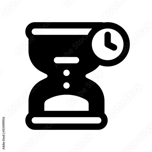 Queue Glyph Icon. Single icon, glyph vector icon