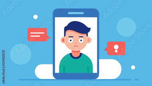 No Notifications A phone displaying zero notifications with a worker looking disappointed reflecting the lack of communication in the gig economy.