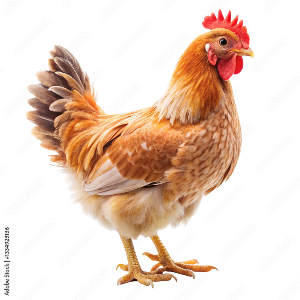 Fototapeta premium chicken isolated on white background