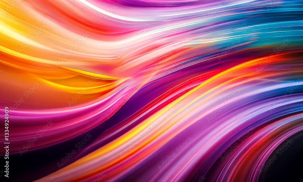 Abstract, vibrant flowing lines of color creating a dynamic and artistic design. Abstract, vibrant flowing lines of color creating a dynamic and artistic design.