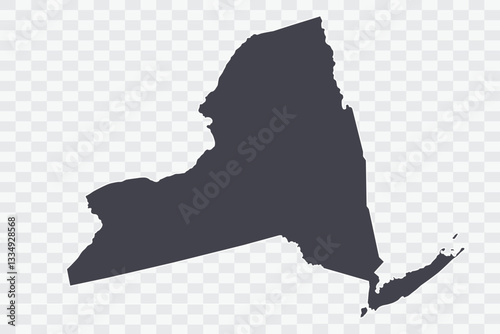 NEW YORK Map Anchor Color on White Background quality files Png