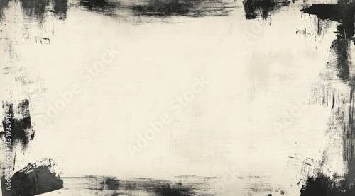 Aged paper with dark paint border