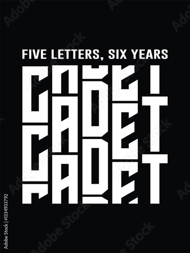 Cadet t-shirt design Quote design