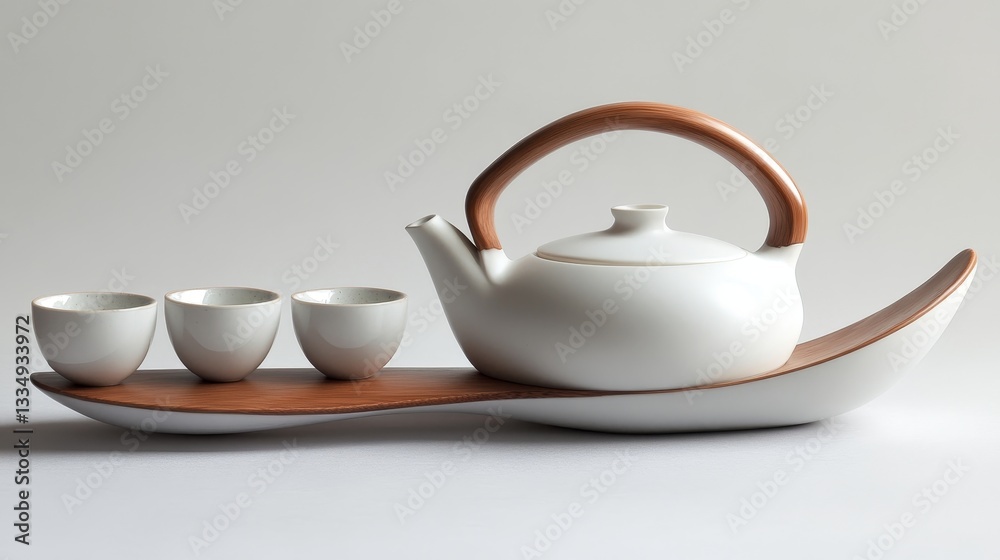 Elegant Modern Tea Set Display Minimalist Home Product Photography Studio Aesthetic Design Elegant Modern Tea Set Display Minimalist Home Product Photography Studio Aesthetic Design