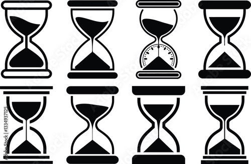 Hourglass bundle set vector illustrator